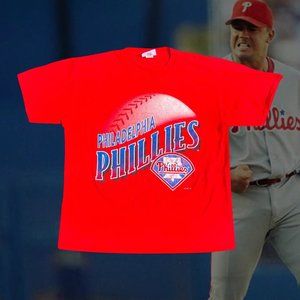 Philadelphia Phillies 90s Oversized Vintage Logo Tee Shirt